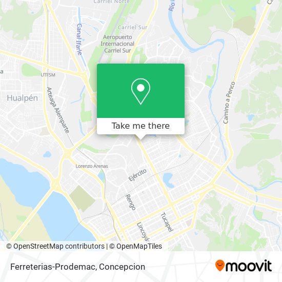 Ferreterias-Prodemac map