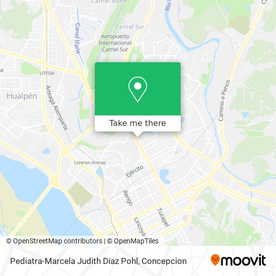 Pediatra-Marcela Judith Díaz Pohl map