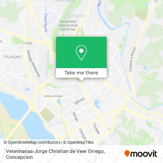 Veterinarias-Jorge Christian de Veer Orrego map