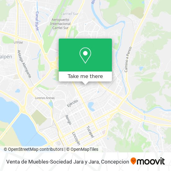 Mapa de Venta de Muebles-Sociedad Jara y Jara
