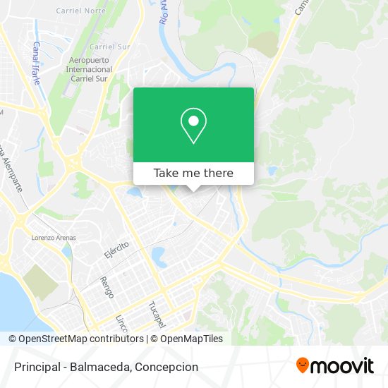 Mapa de Principal - Balmaceda