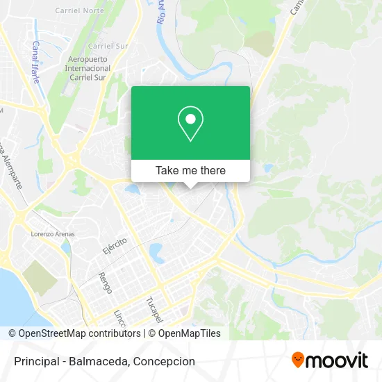 Mapa de Principal - Balmaceda
