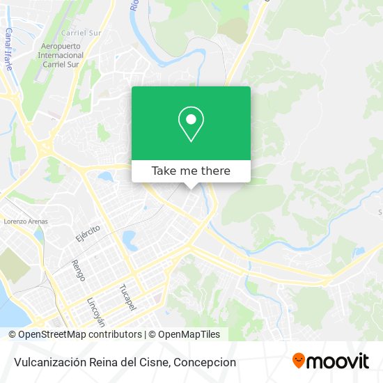 Vulcanización Reina del Cisne map