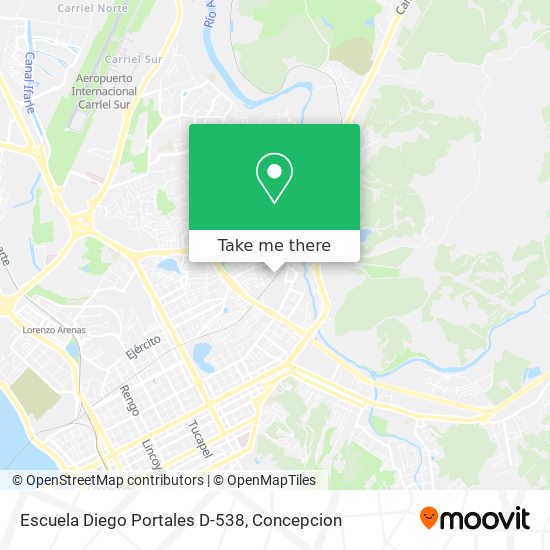 Mapa de Escuela Diego Portales D-538
