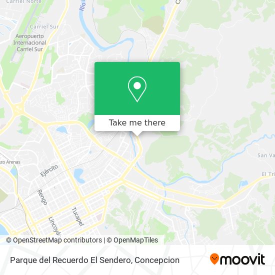 Mapa de Parque del Recuerdo El Sendero