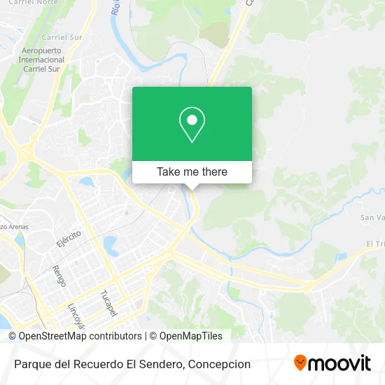 Mapa de Parque del Recuerdo El Sendero