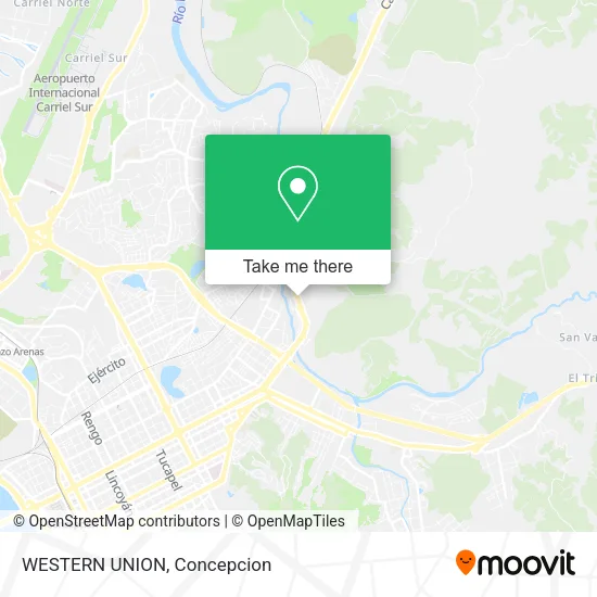 Mapa de WESTERN UNION