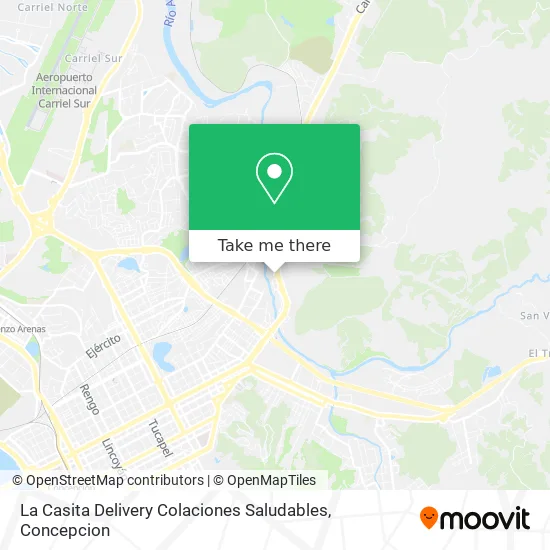 La Casita Delivery Colaciones Saludables map