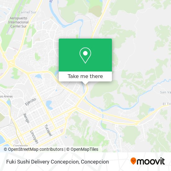 Fuki Sushi Delivery Concepcion map