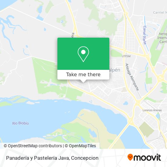 Mapa de Panadería y Pastelería Java