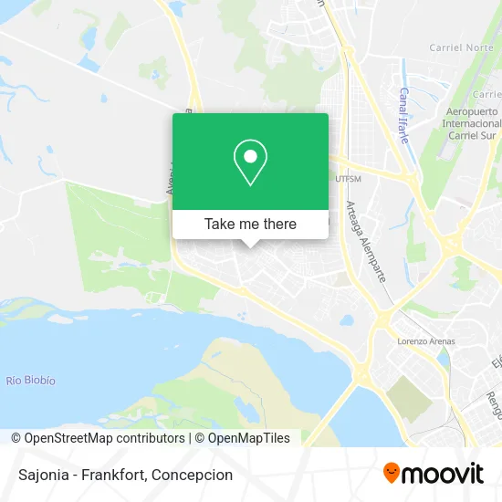 Sajonia - Frankfort map