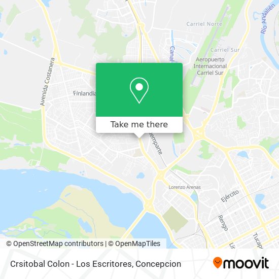 Crsitobal Colon - Los Escritores map