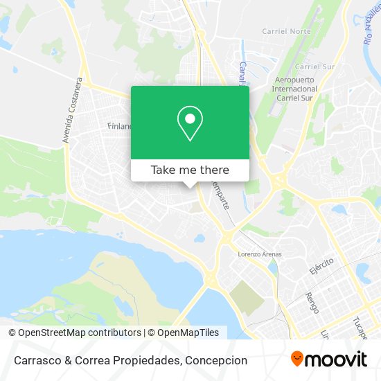 Mapa de Carrasco & Correa Propiedades