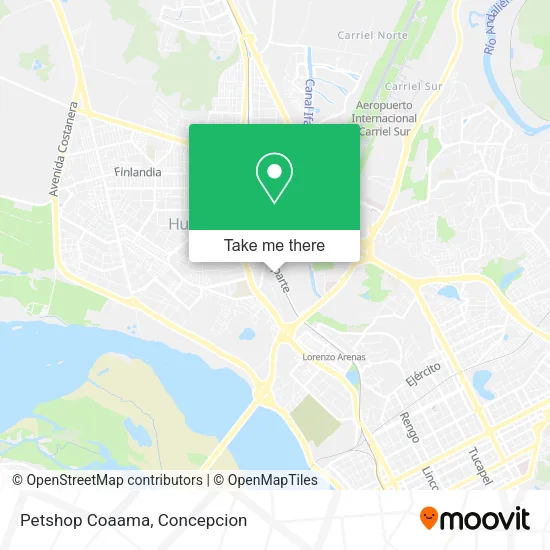Mapa de Petshop Coaama