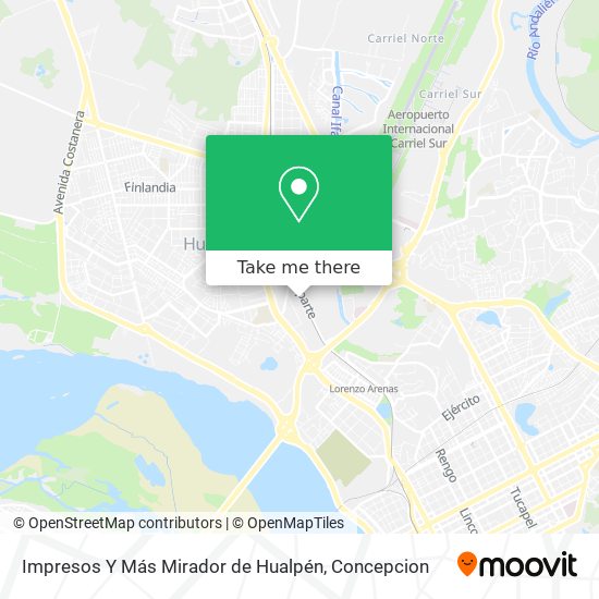 Impresos Y Más Mirador de Hualpén map