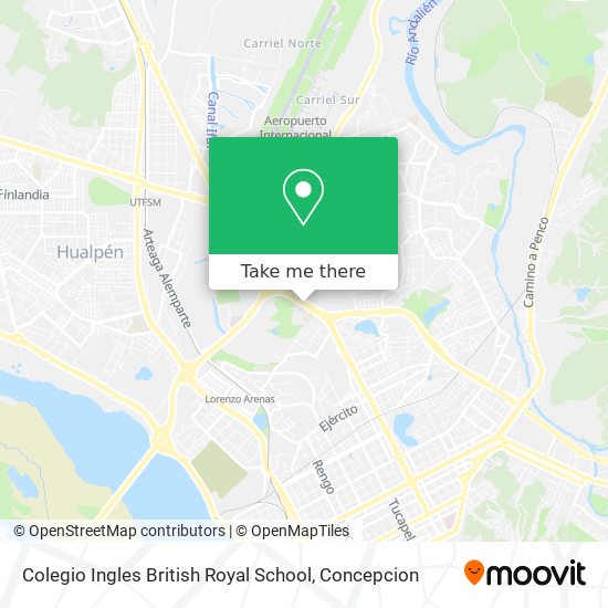 Colegio Ingles British Royal School map