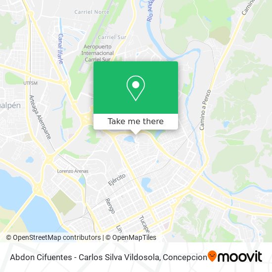 Mapa de Abdon Cifuentes - Carlos Silva Vildosola