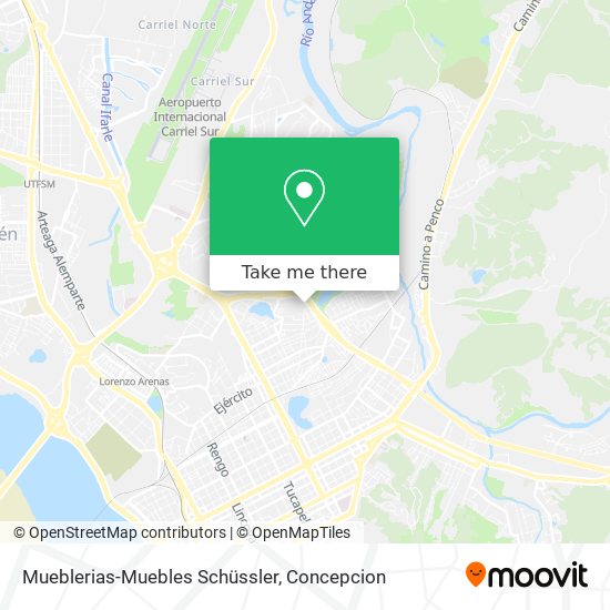Mapa de Mueblerias-Muebles Schüssler