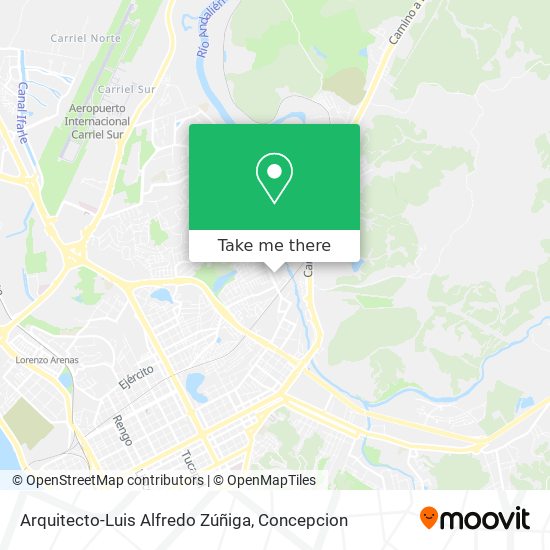 Arquitecto-Luis Alfredo Zúñiga map