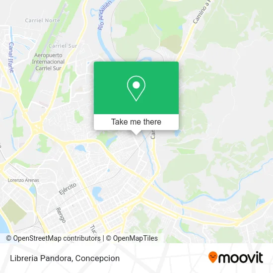 Mapa de Libreria Pandora