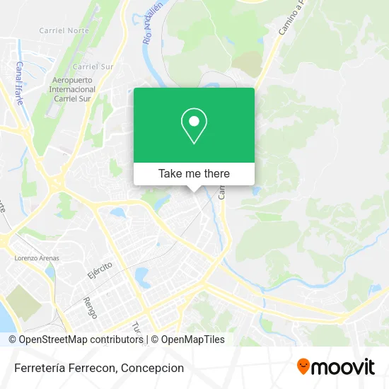 Ferretería Ferrecon map