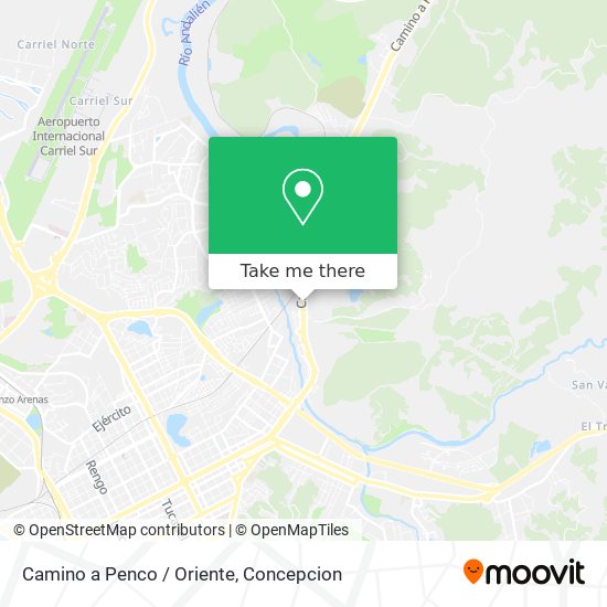 Camino a Penco / Oriente map