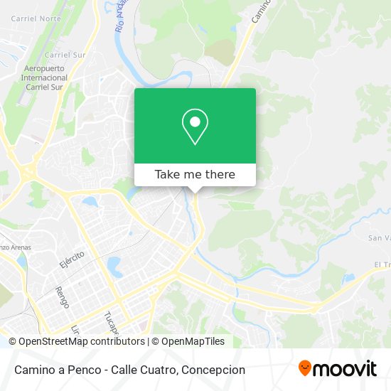 Camino a Penco - Calle Cuatro map