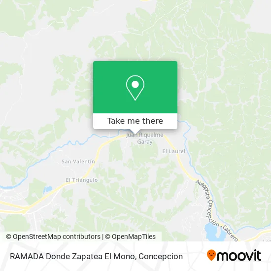 Mapa de RAMADA Donde Zapatea El Mono