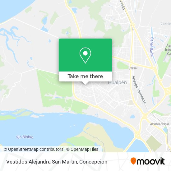 Vestidos Alejandra San Martín map