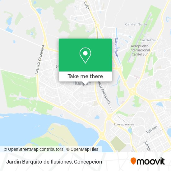 Jardin Barquito de Ilusiones map