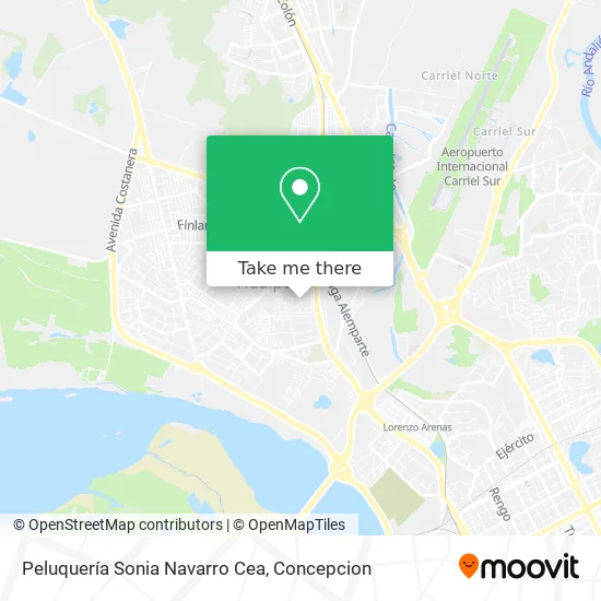 Mapa de Peluquería Sonia Navarro Cea