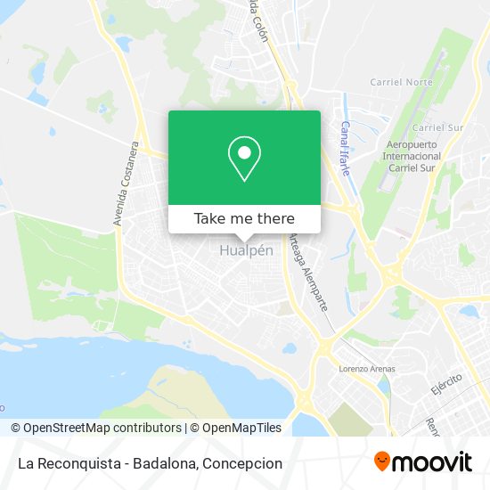 Mapa de La Reconquista - Badalona