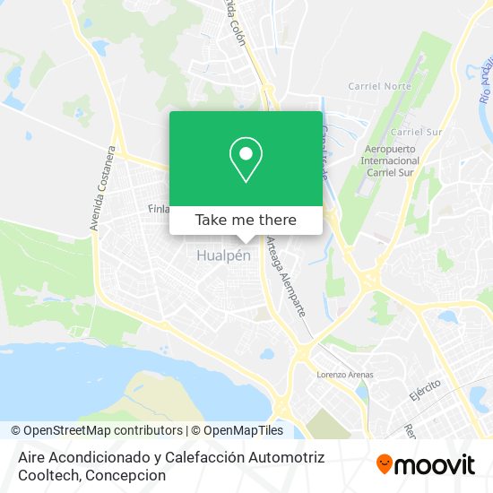 Aire Acondicionado y Calefacción Automotriz Cooltech map