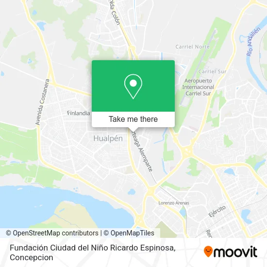 Mapa de Fundación Ciudad del Niño Ricardo Espinosa