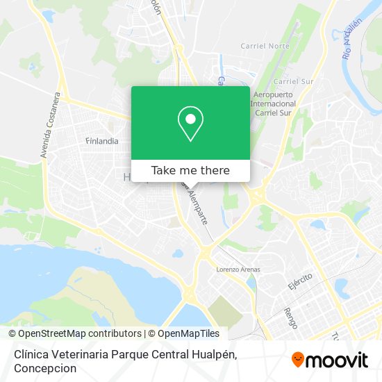 Clínica Veterinaria Parque Central Hualpén map