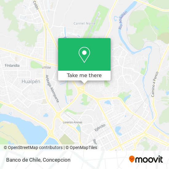 Mapa de Banco de Chile