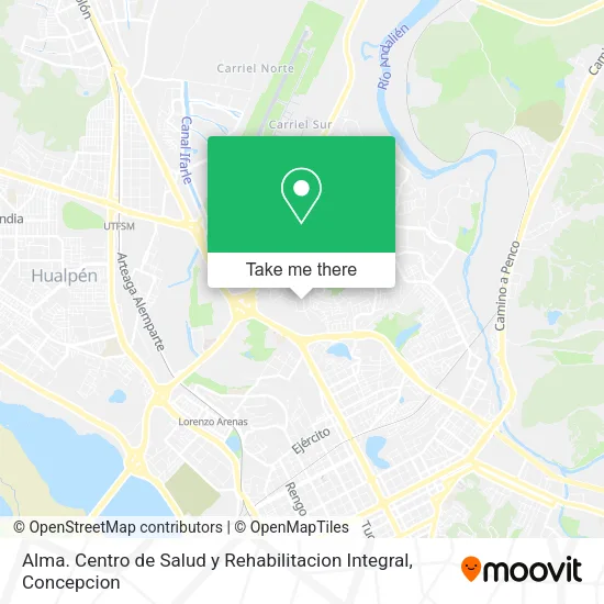 Alma. Centro de Salud y Rehabilitacion Integral map