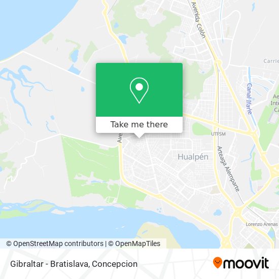 Mapa de Gibraltar - Bratislava
