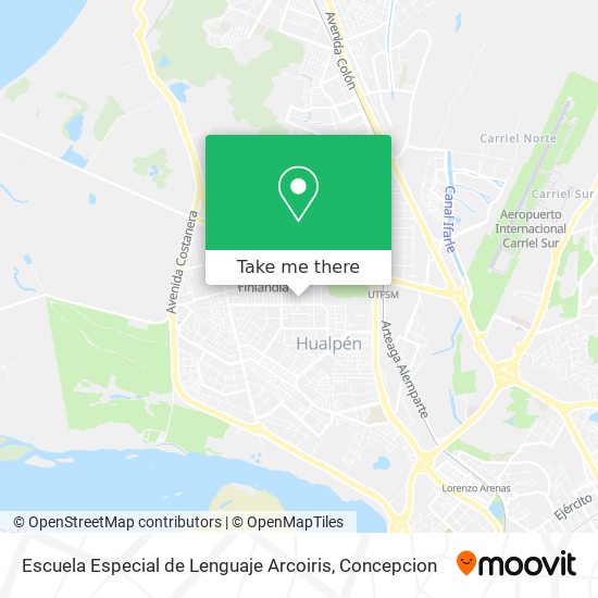 Escuela Especial de Lenguaje Arcoiris map