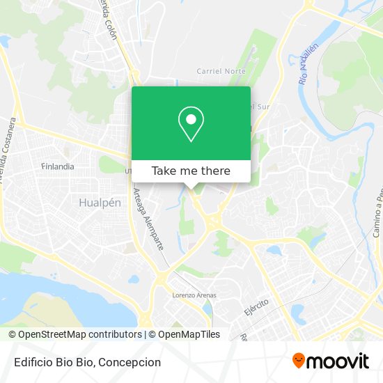 Mapa de Edificio Bio Bio