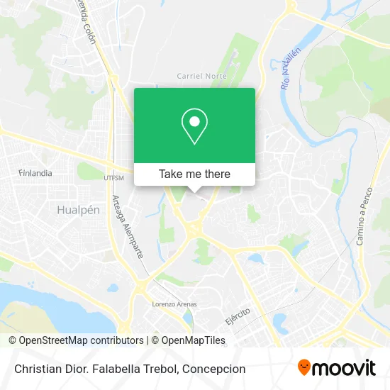 Christian Dior. Falabella Trebol map