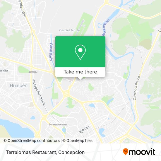 Terralomas Restaurant map