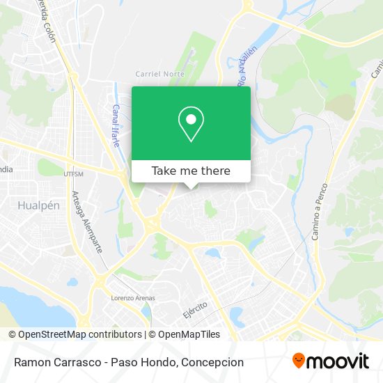 Ramon Carrasco - Paso Hondo map