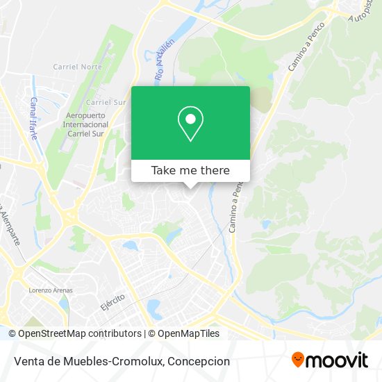 Venta de Muebles-Cromolux map