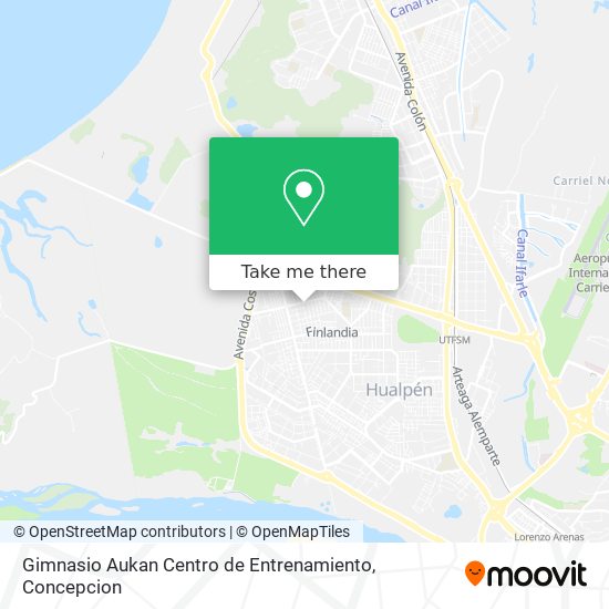 Gimnasio Aukan Centro de Entrenamiento map