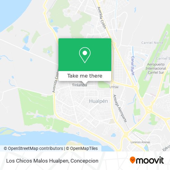 Los Chicos Malos Hualpen map