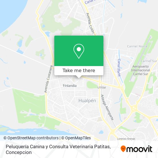 Peluquería Canina y Consulta Veterinaria Patitas map