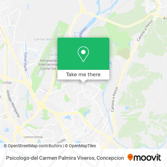 Psicologo-del Carmen Palmira Viveros map