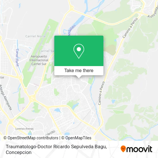 Mapa de Traumatologo-Doctor Ricardo Sepulveda Bagu