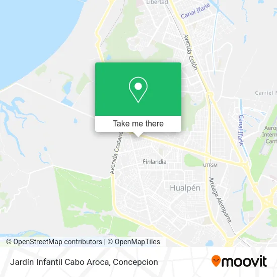 Jardín Infantil Cabo Aroca map